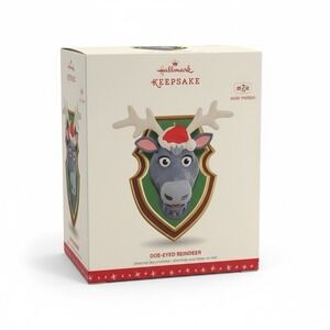 Hallmark Doe Eyed Reindeer Keepsake Christmas Ornament Magic Solar Motion 2016